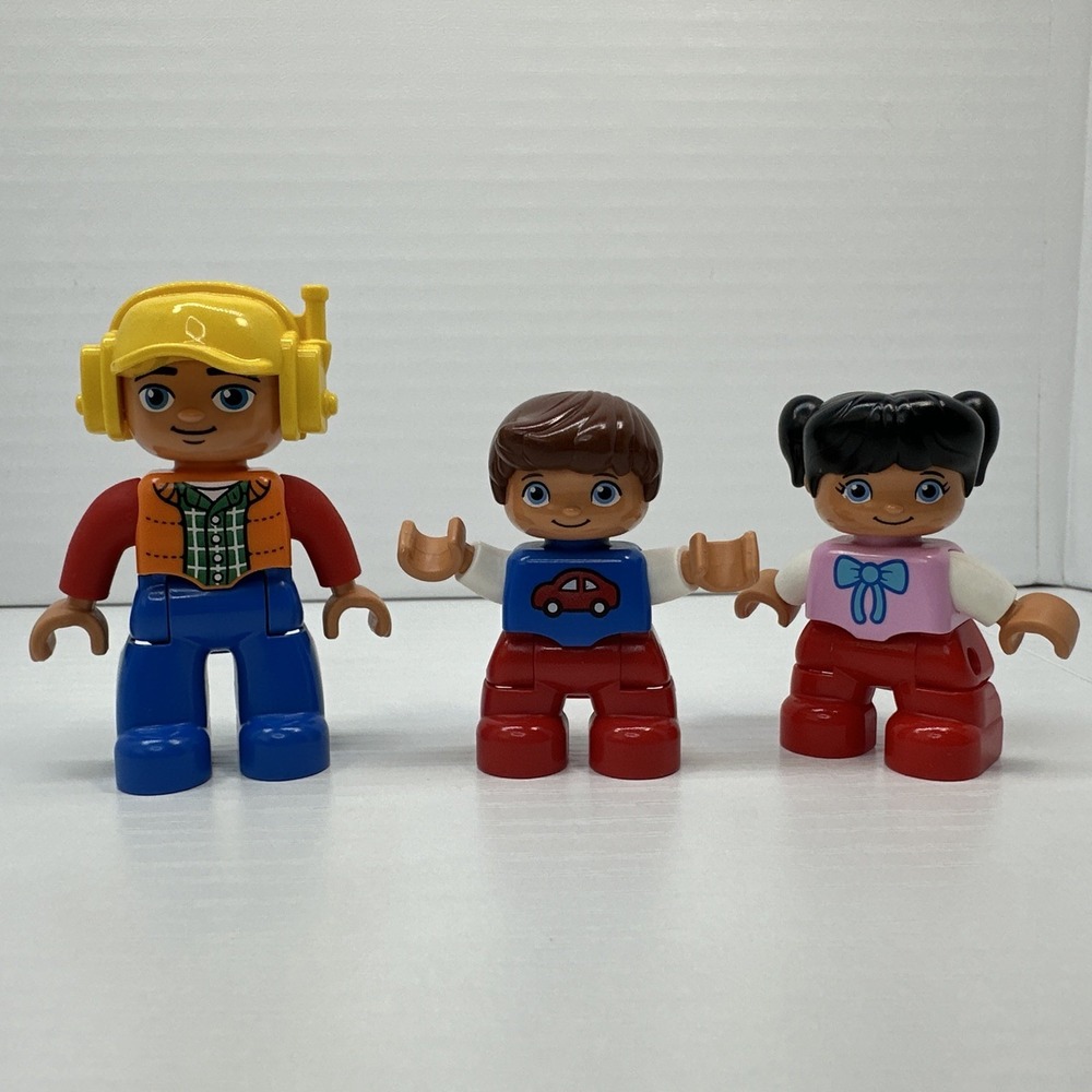 Lego Duplo Figures - Boy, Girl & Construction Worker